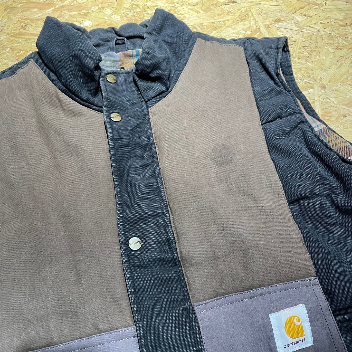 Reworked Carhartt Patchwork Weste