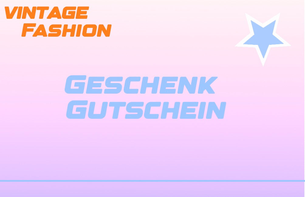 Vintage Fashion Geschenkgutschein