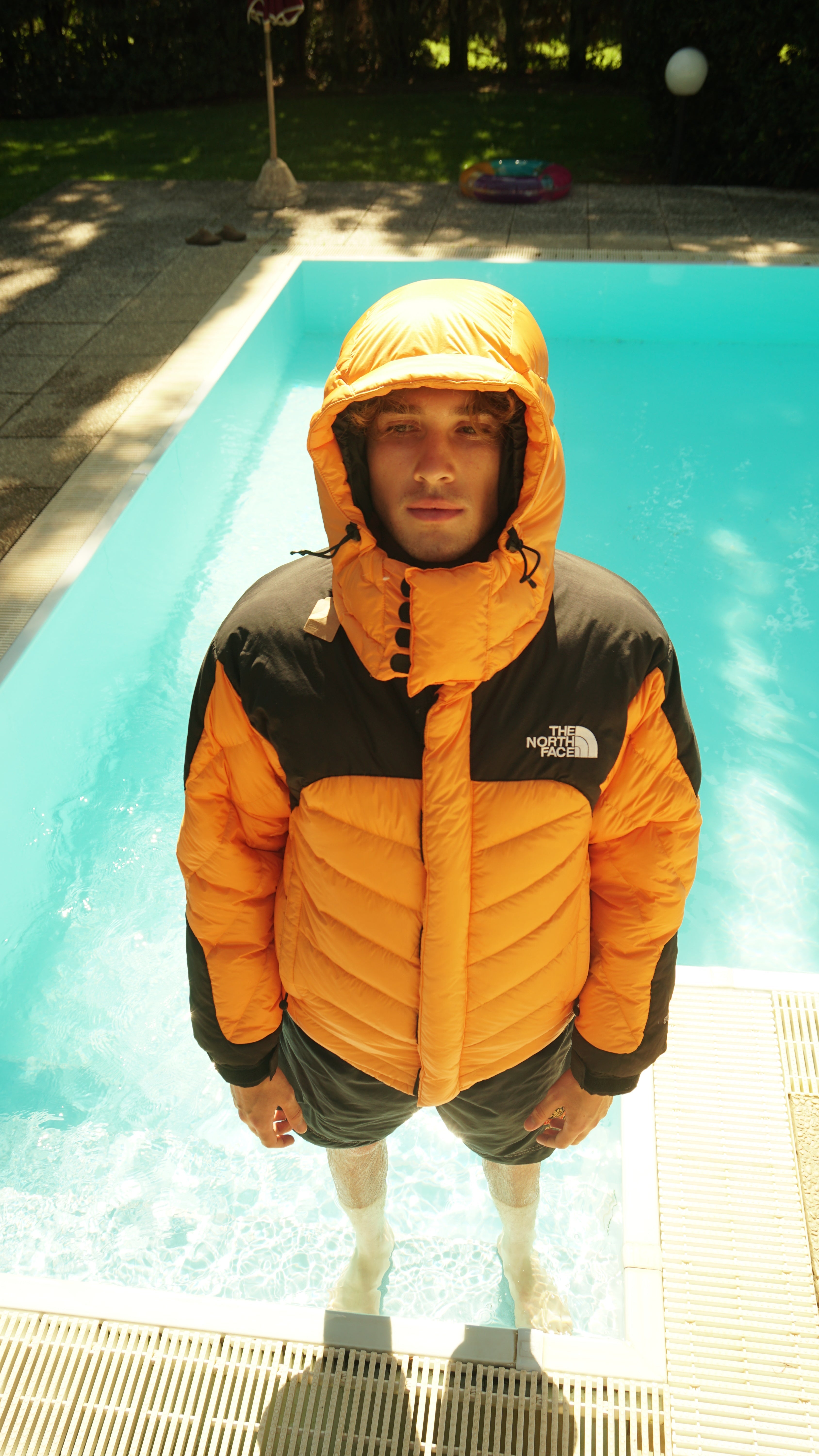 Vintage Jackets, The North Face Pufferjacke, Orange 850
