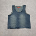 y2k denim top