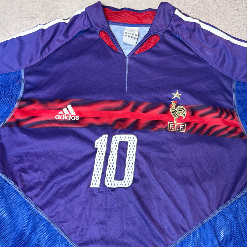 Vintage Frankreich 2004,Zinédine Zidane , Adidas, Gr. XL