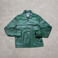 grüne Lederjacke
