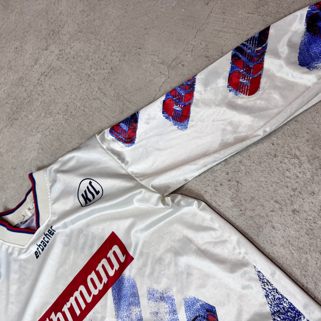 Original Karlsruher SC Erbacher Heim Trikot 1994/95 Langarm, Gr.L