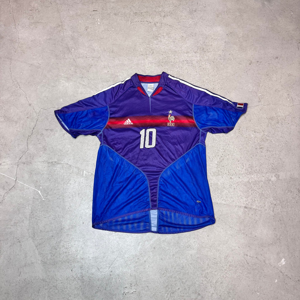 Vintage Frankreich 2004,Zinédine Zidane , Adidas, Gr. XL