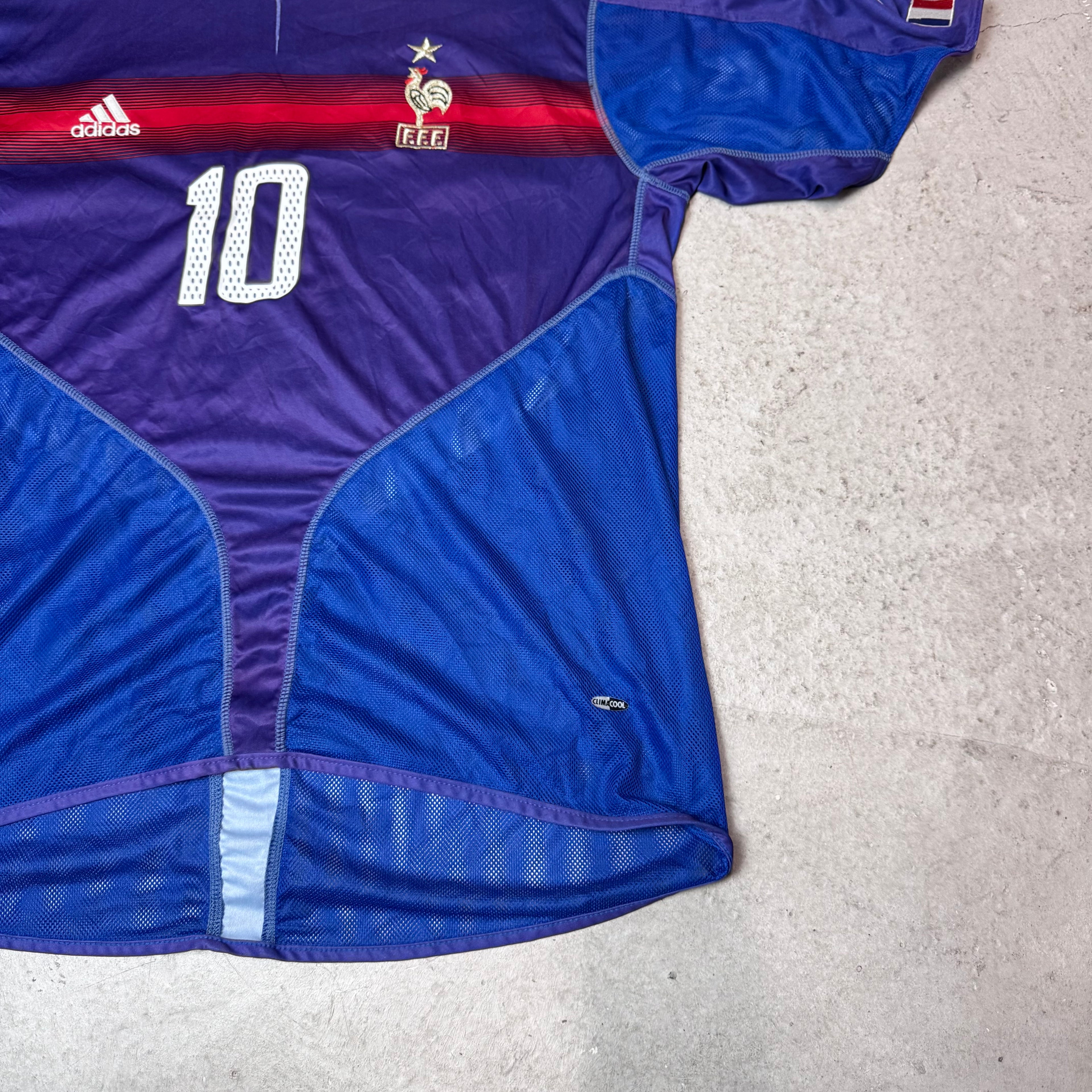 Vintage Frankreich 2004,Zinédine Zidane , Adidas, Gr. XL