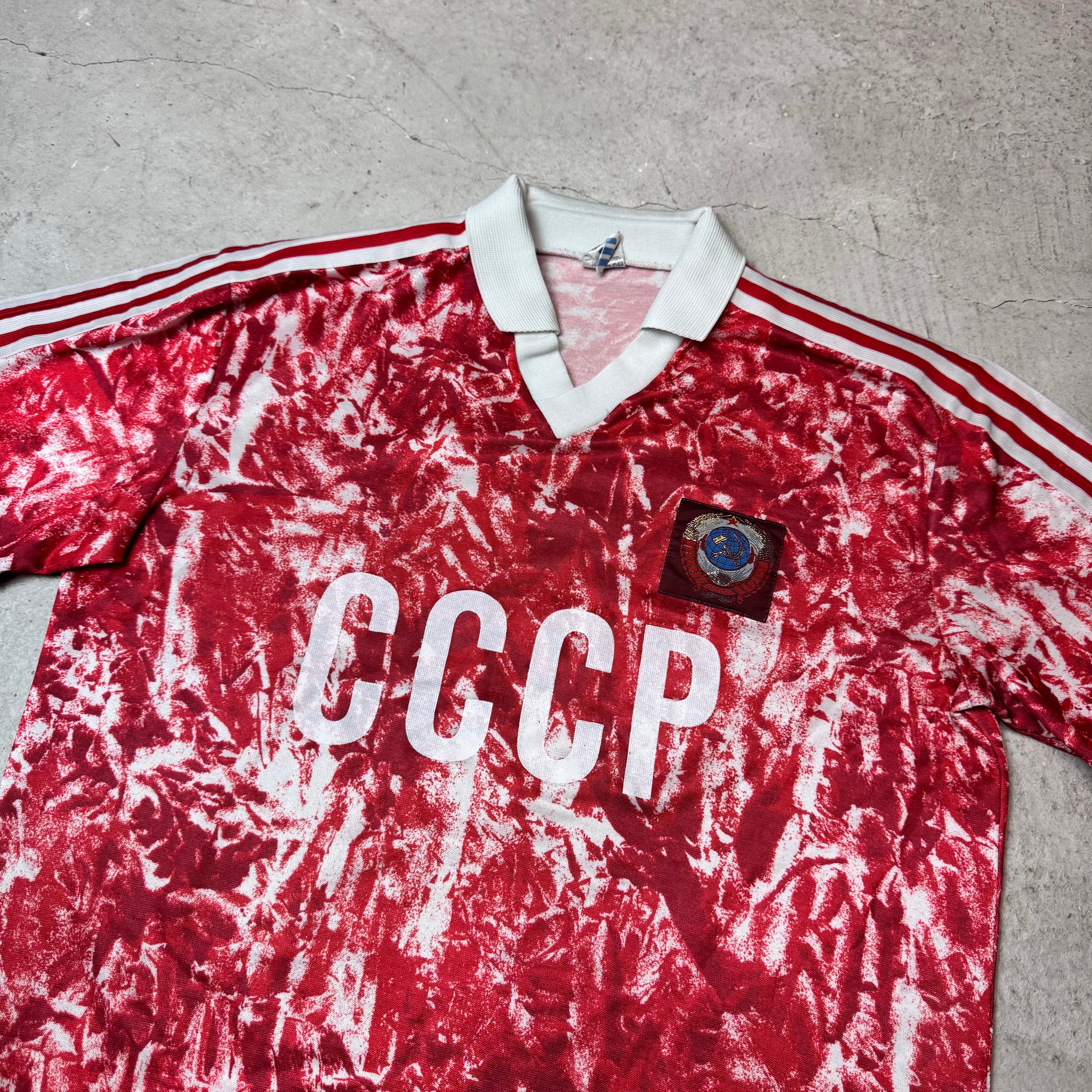 1988/89 Sowjet Union Heimtrikot CCCP Fußball Trikot L