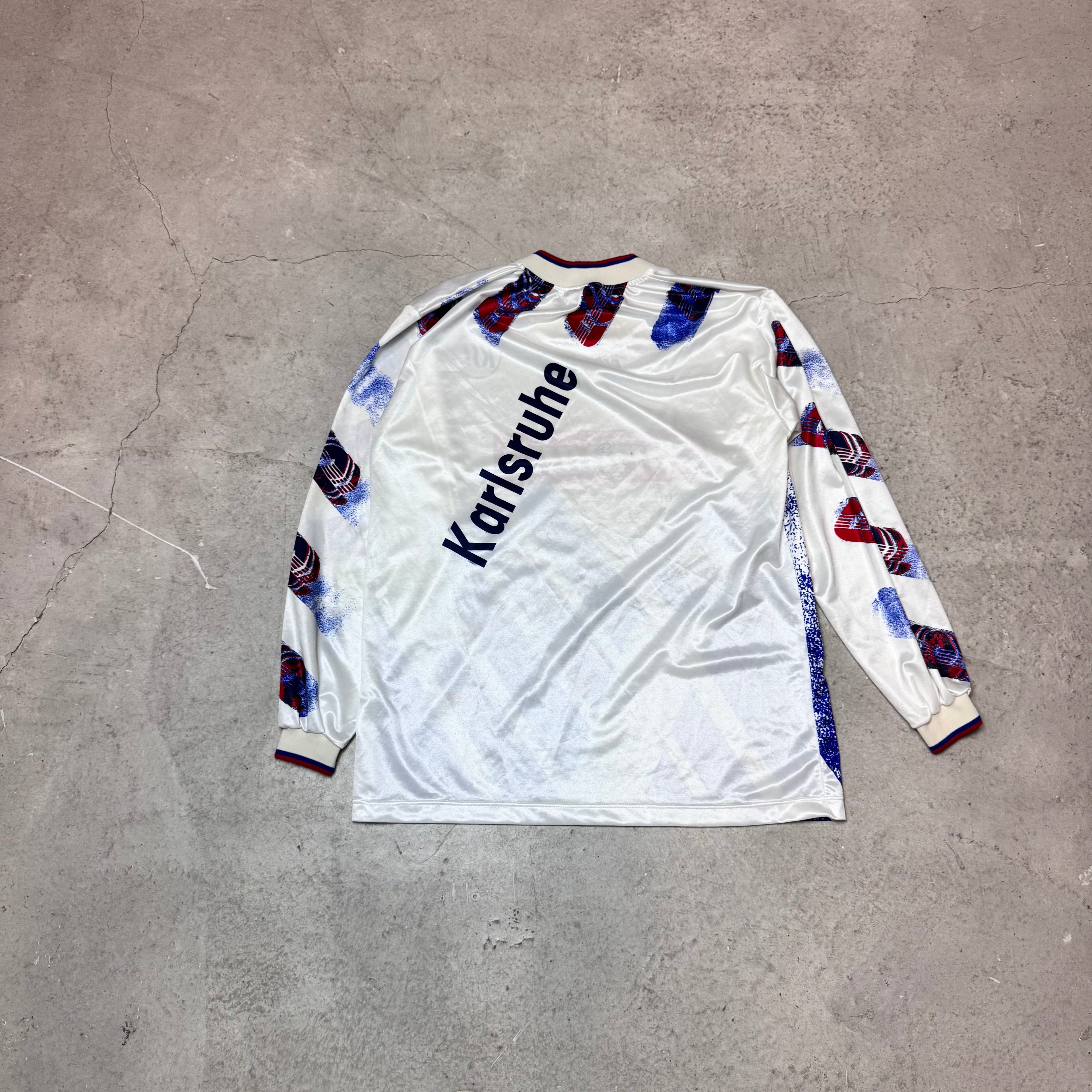 Original Karlsruher SC Erbacher Heim Trikot 1994/95 Langarm, Gr.L