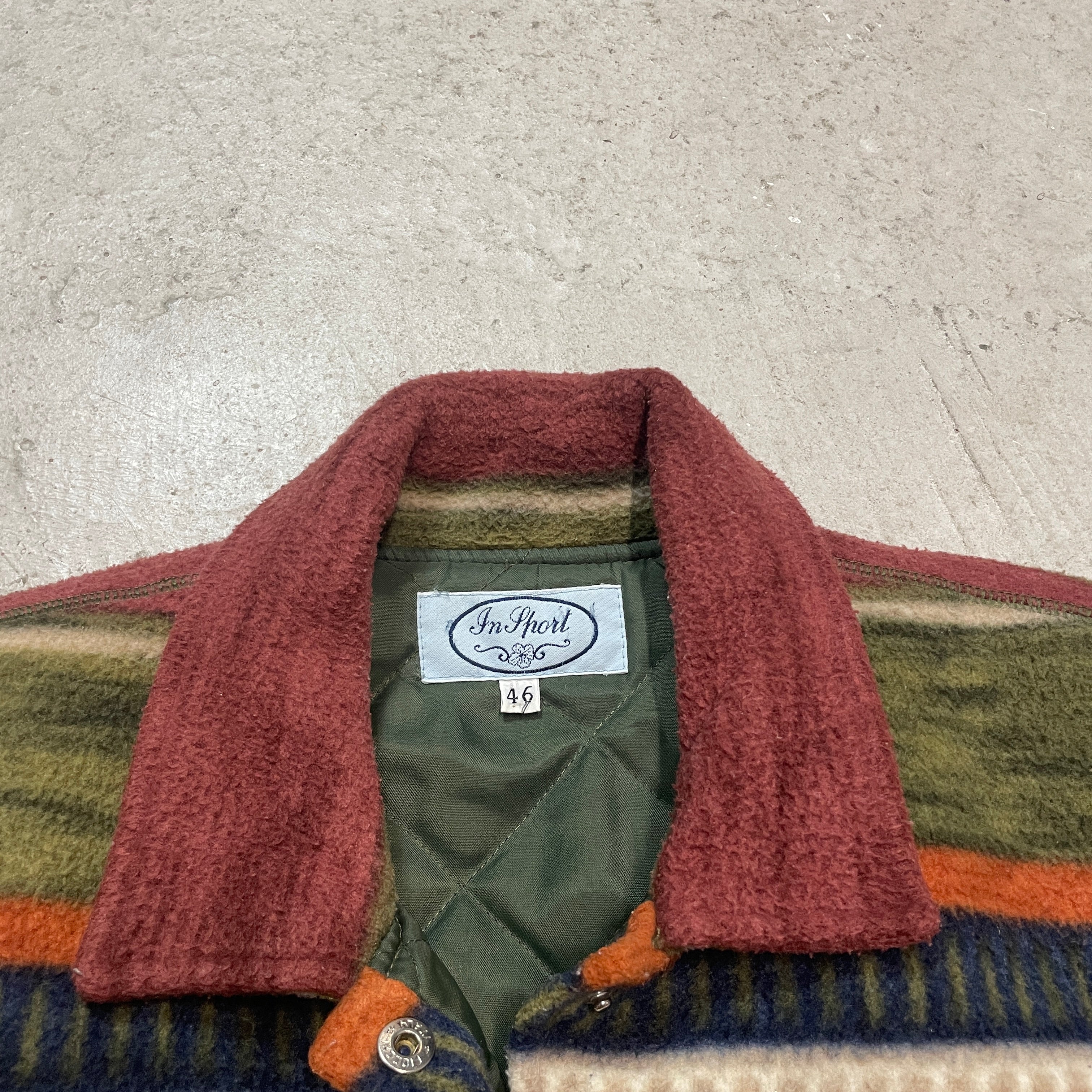 Bunte Fleece Weste M