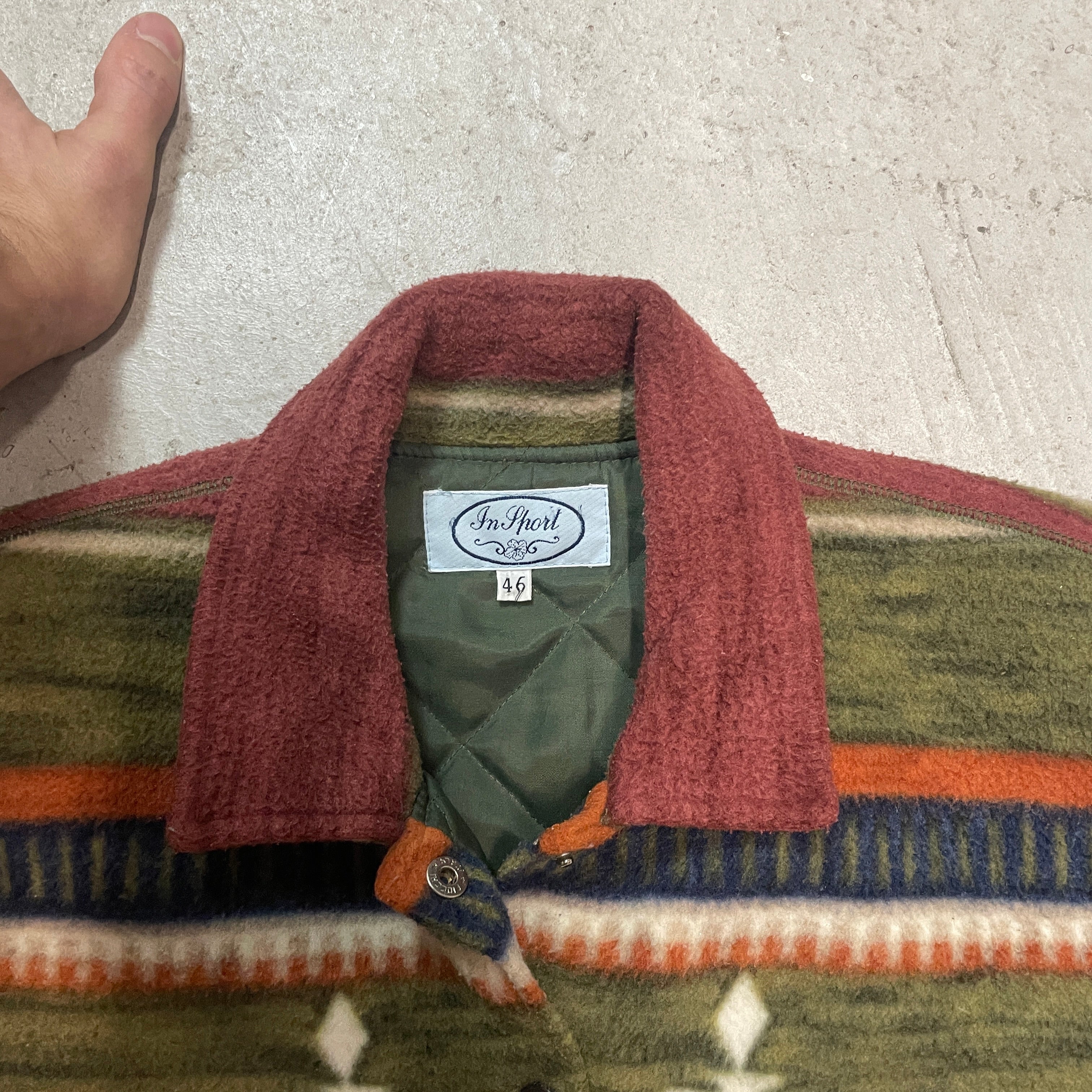 Bunte Fleece Weste M