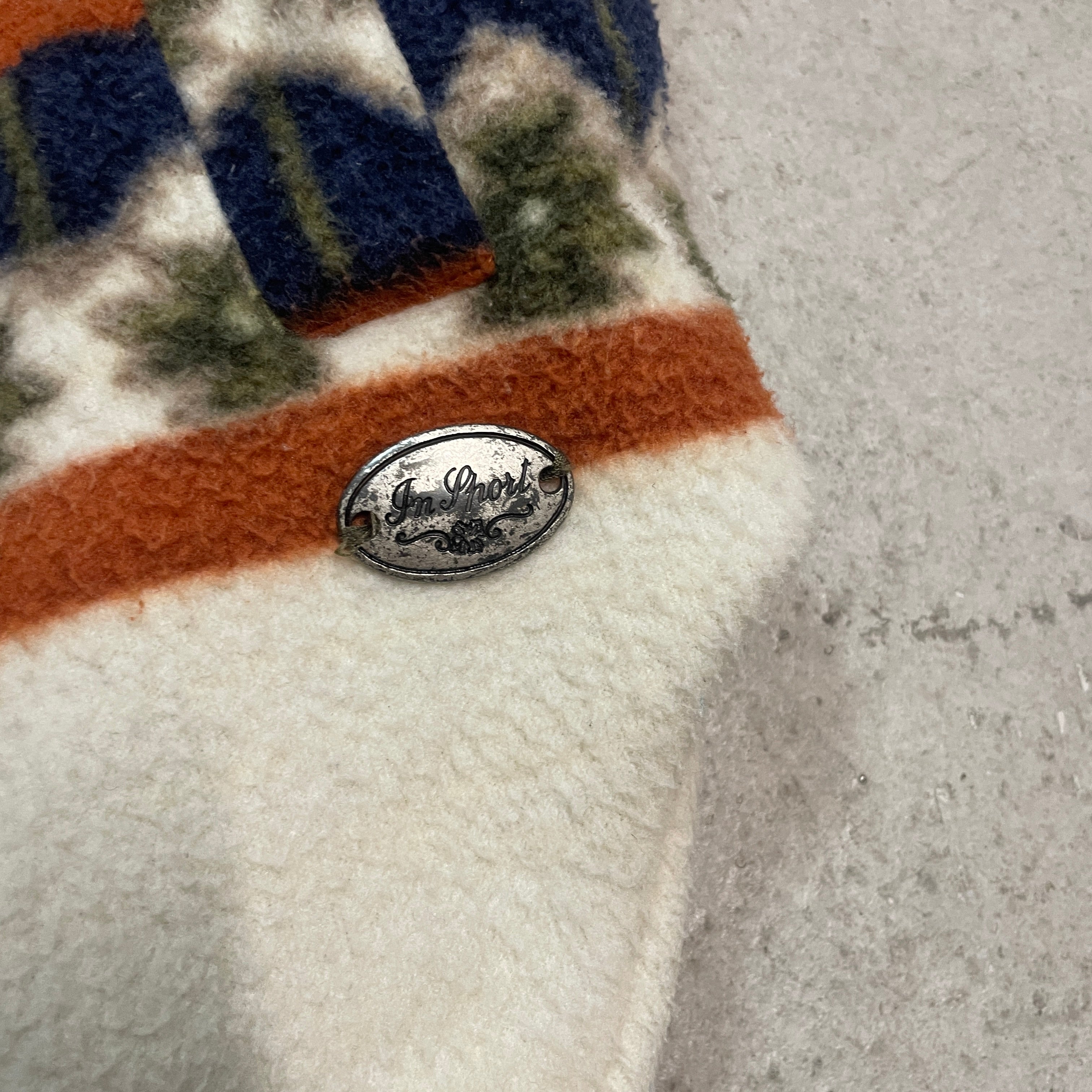 Bunte Fleece Weste M