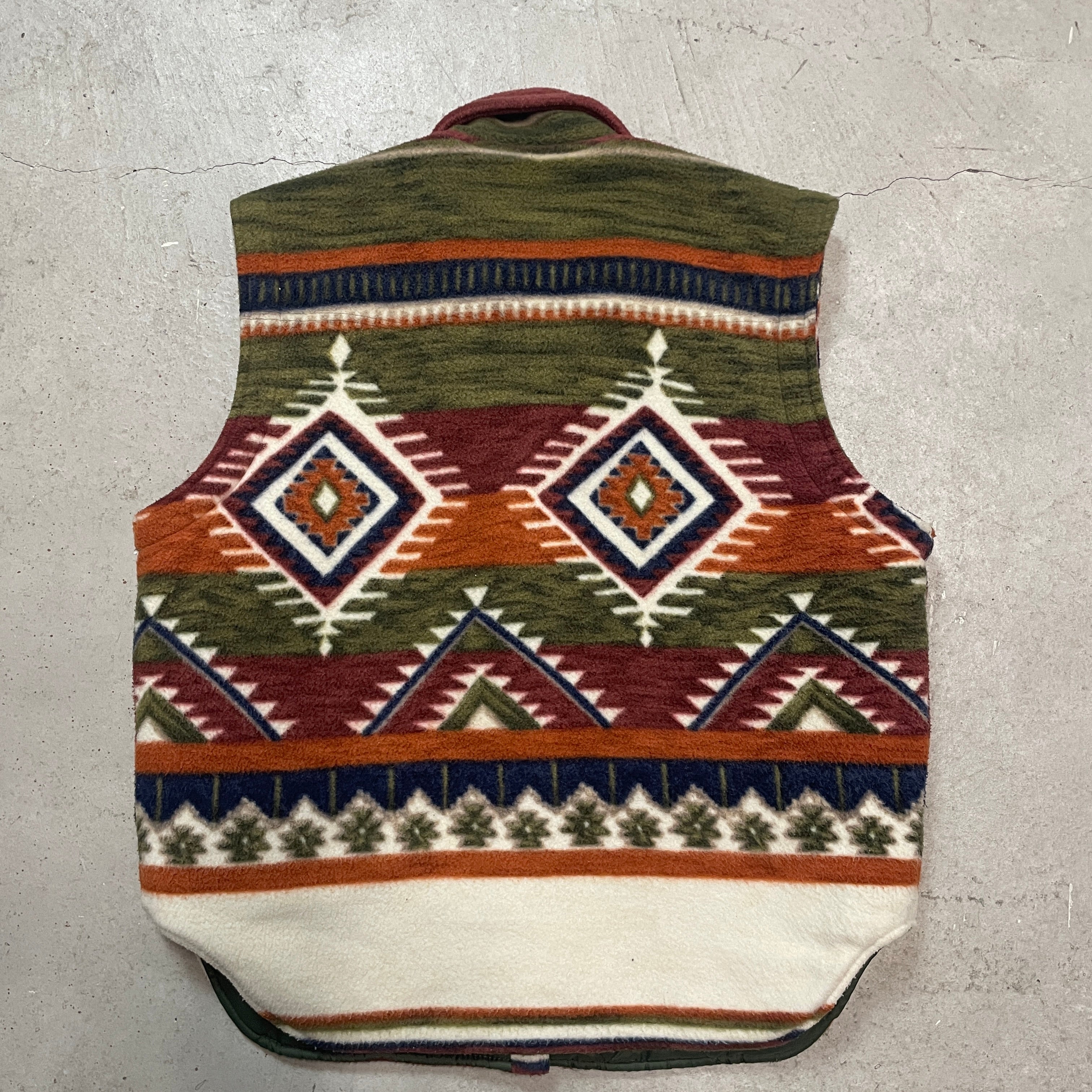 Bunte Fleece Weste M