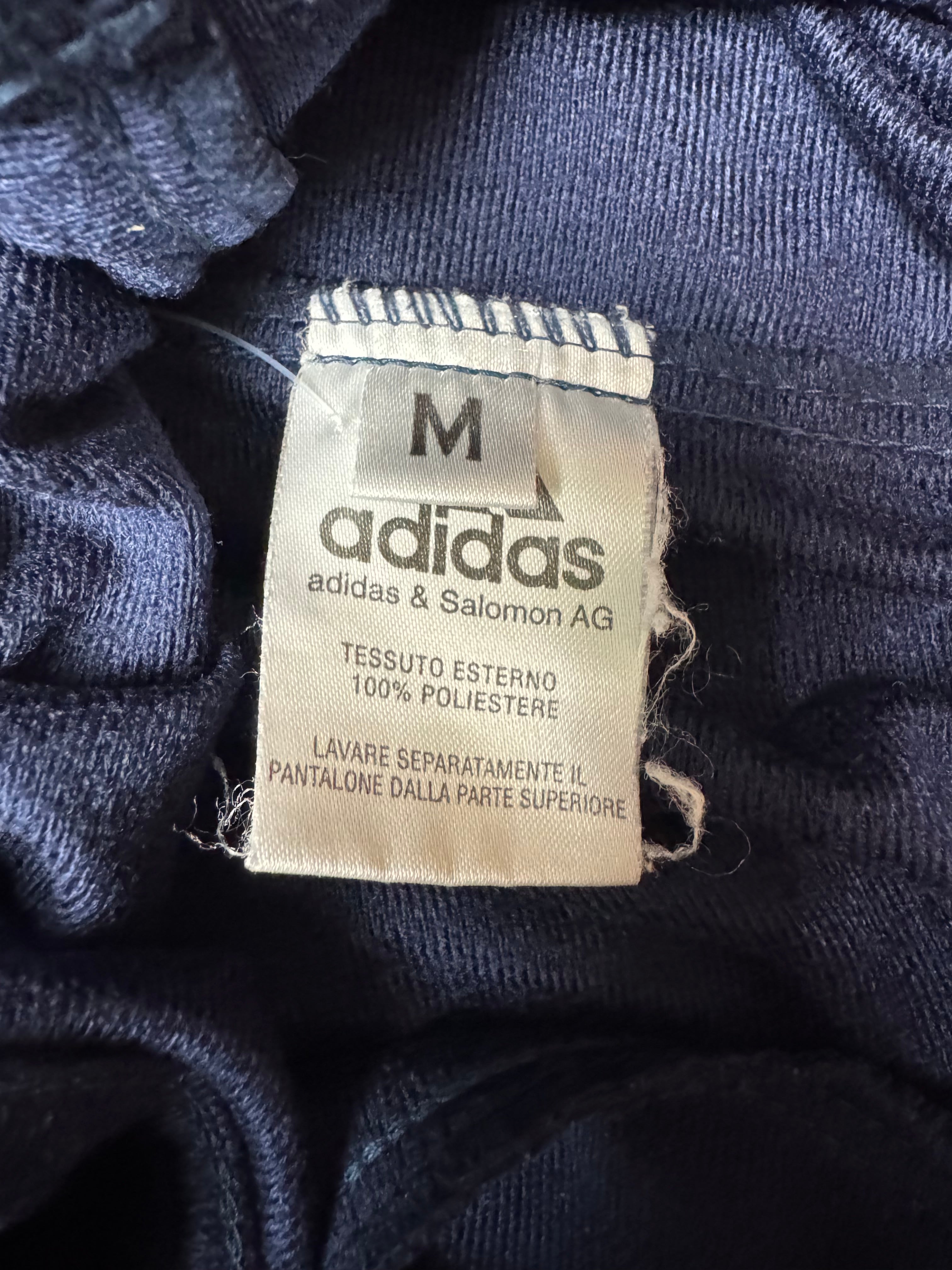 Vintage Adidas Trackpants M mit seitlichen Druckknöpfen