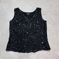 Glitzer Perlentop