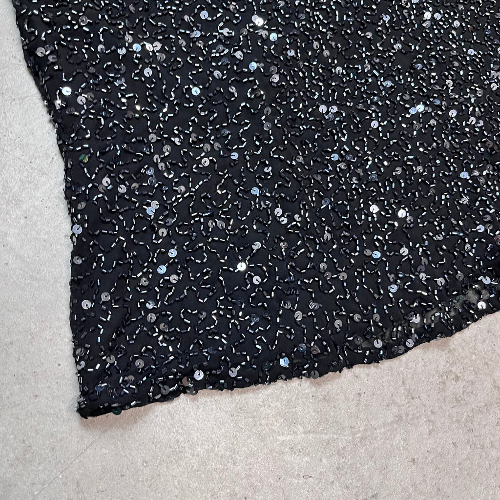 Glitzer Perlentop