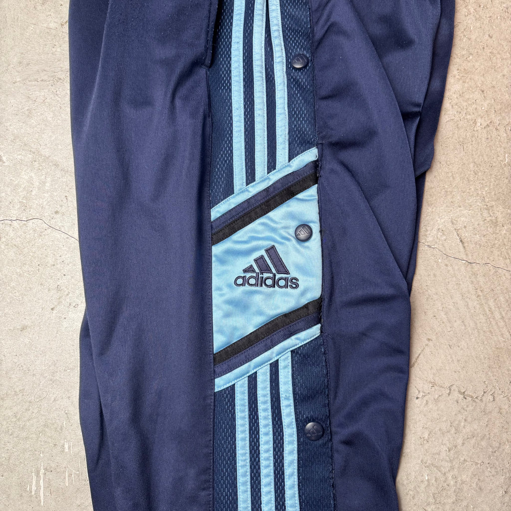 Vintage Adidas Trackpants M mit seitlichen Druckknöpfen
