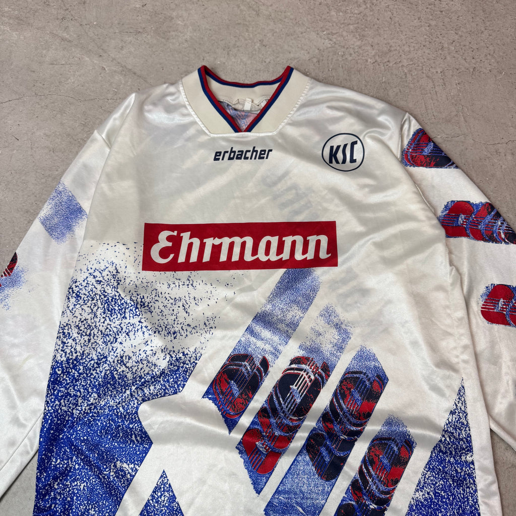 Original Karlsruher SC erbacher Heim Trikot 1994/95 Langarm, Gr.L
