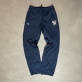 Vintage-Trackpants von den Yankees in Blau mit Yankees logo 