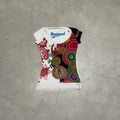 Vintage Desigual Top in Rot – farbenfrohes Designer-Piece in Größe XS.

