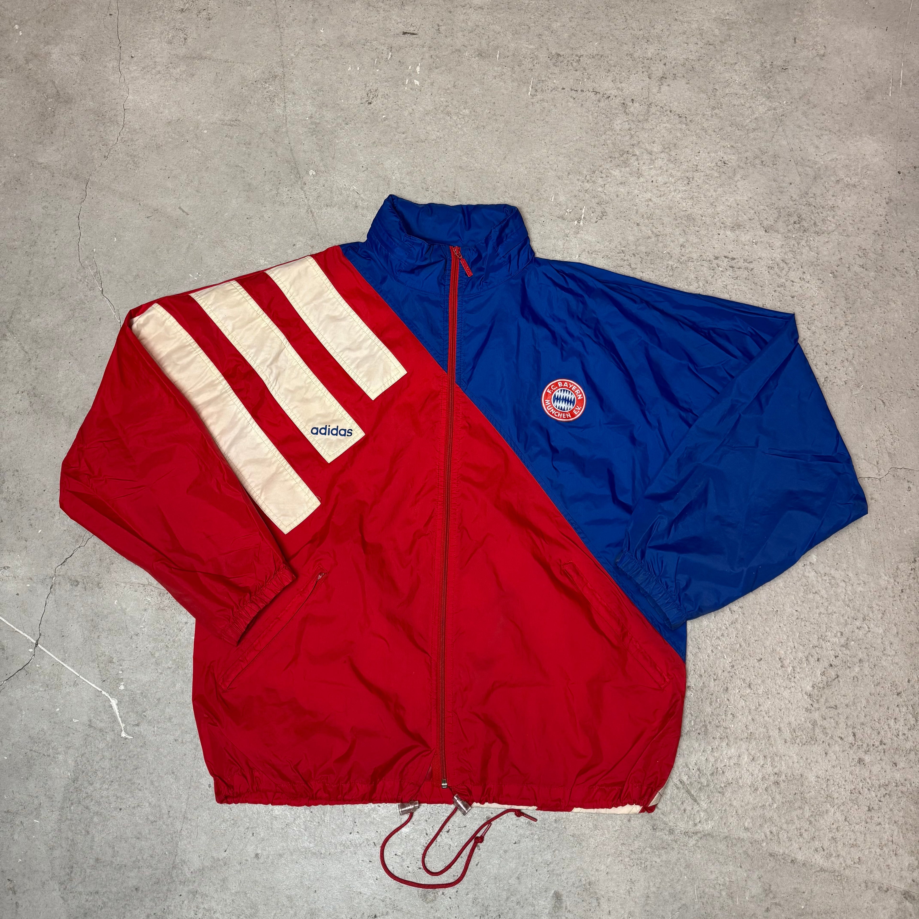 Vintage FC Bayern München Trainigsjacke/Regenjacke 1993-95 L