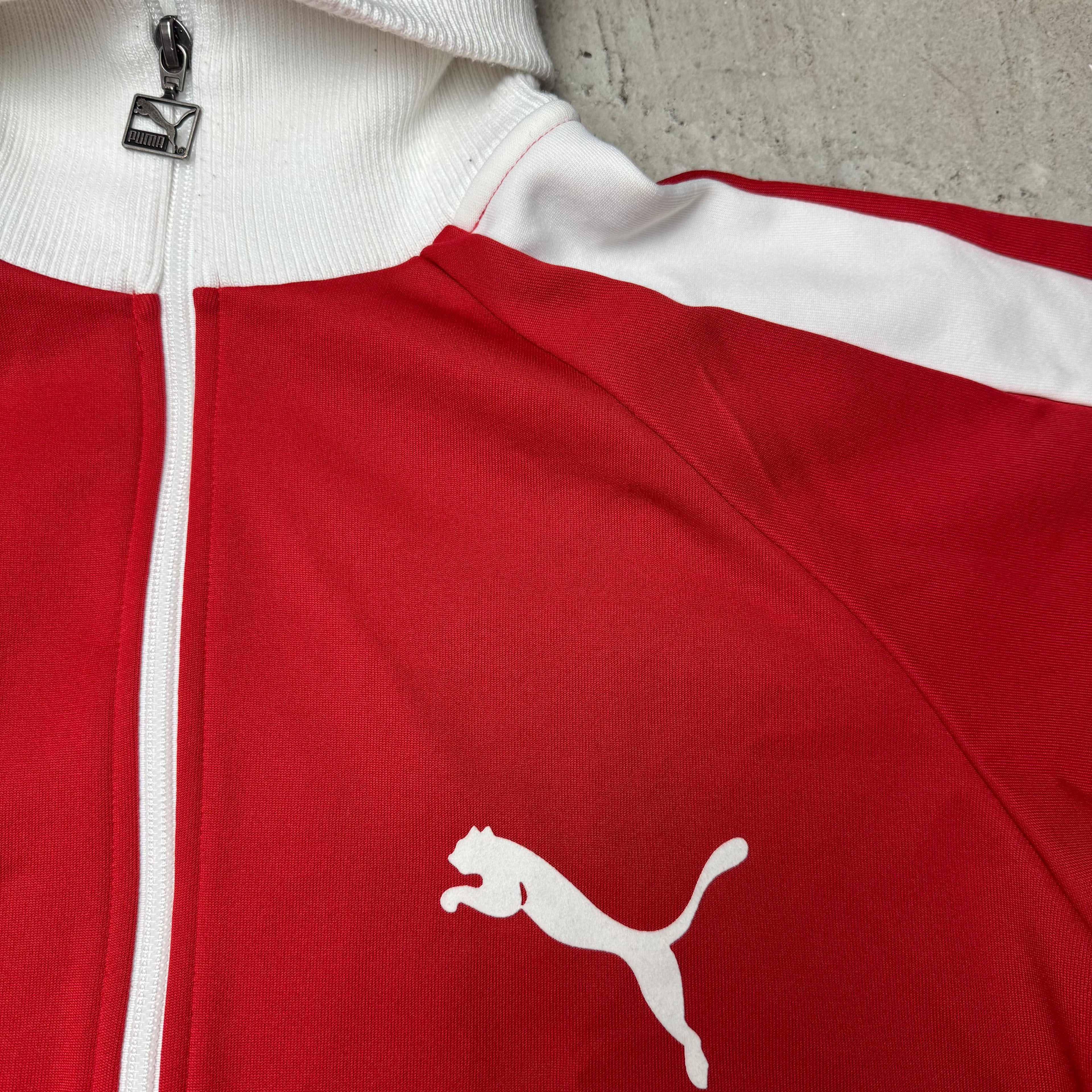 Vintage Puma Trackjacke Rot M